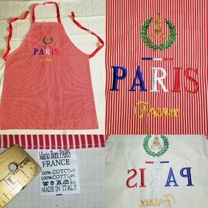 Mario Boni Paris France Chef Apron Cuisine Italy